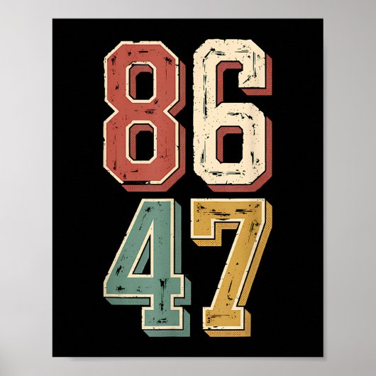 Poster 8647 rétro 86 47 (Devant)
