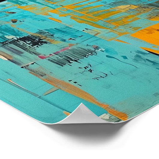 Poster 872 Abstrait (Coin)