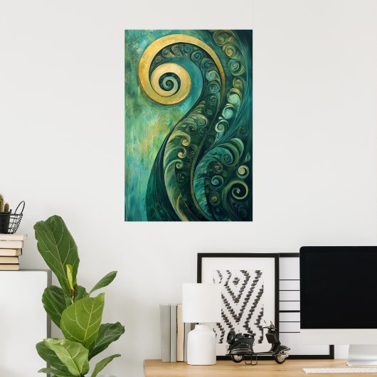 Poster 873 Abstrait (Bureau à domicile)