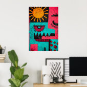 Poster 878 Abstrait (Bureau à domicile)
