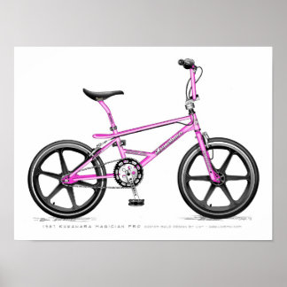 Poster 87 Kuwahara Magician Pro LixBMX Sketch BMX Vintage