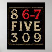 Poster 8 67 Five 309 Funny Six Seven  (Devant)