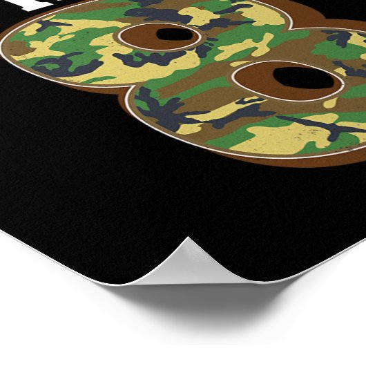 Poster 8 Anniversaire Chasse Cerf 8 Anniversaire Chasseur (Coin)