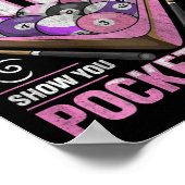 Poster 8 Ball Pool Billard Devis Pour Une Joueuse De Bill (Coin)