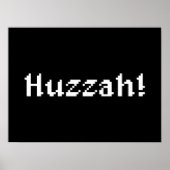 Poster 8 Bits Huzzah ! (Devant)