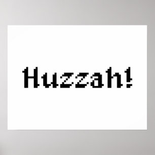 Poster 8 Bits Huzzah !