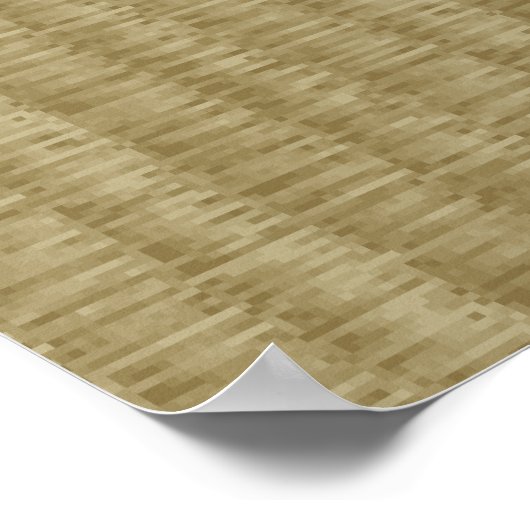 Poster 8 bits Pixel Tatami Mat 畳 (Coin)