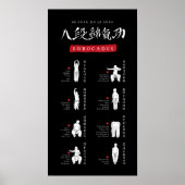 Poster 8 Brocades Ba Duan Jin QiGong (Devant)