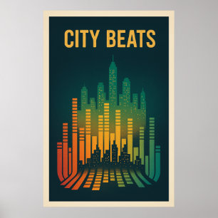 Poster 8, City Beats, Vintage