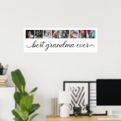 Poster 8 Collage photo Meilleure grand-mère jamais (Bureau à domicile)