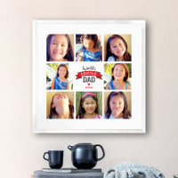 8 Photo Collage moderne "Le plus grand papa du mon