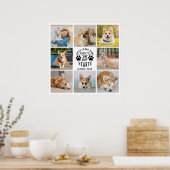 Poster 8 Photo Collage Pet Souvenir commémoratif (Cuisine)