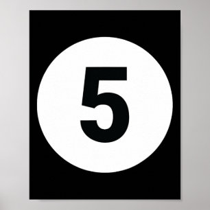 Poster 8 Pool Ball 5 Billiards Costume Halloween Groupe M