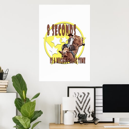 Poster 8 Secondes, C'Est Un Temps Très Long ! (Bureau à domicile)