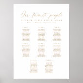 Poster 8 Tableaux Notre Carte De Sièges Pour Les Gens Pré (Devant)