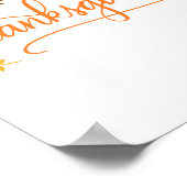 Poster 8 x 10 imprimable - Bon thanksgiving (Coin)