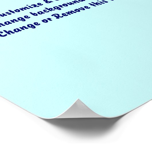 Poster 8 x 10 inch leeg toevoegen uw afbeelding en (Hoek)