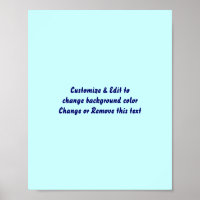 Poster 8" X 10" Vierge ajoutez votre image et votr
