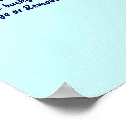 Poster 8" X 12" Vierge ajoutez votre image et votr (Coin)