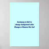 Poster 8" X 12" Vierge ajoutez votre image et votr (Devant)