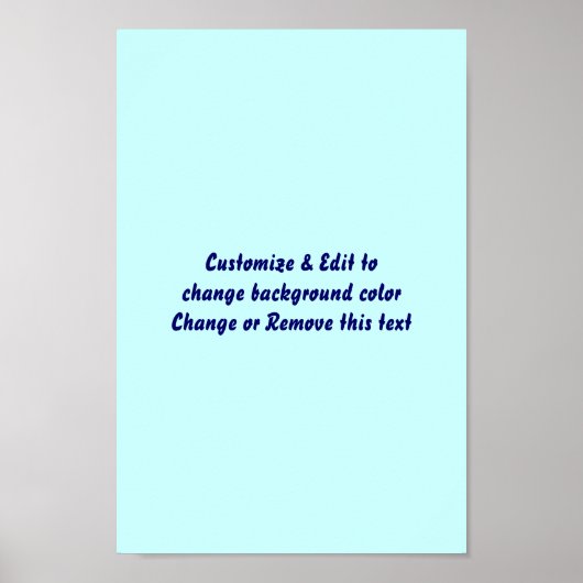 Poster 8" X 12" Vierge ajoutez votre image et votr (Devant)