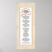 Poster 8 x 20 Construire un enfant en santé, Parchemin Bl (Devant)