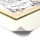 Poster 8 x 20 Pour construire un amour durable Crème feui (Coin)