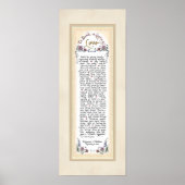 Poster 8 x 20 Pour construire un amour durable Crème Moch (Devant)