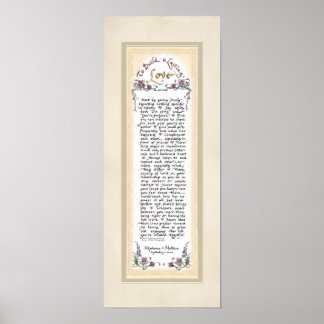 Poster 8 x 20 Pour construire un amour durable Crème Moch