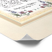 Poster 8 x 20 Pour construire un amour durable Crème Tan (Coin)