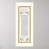 Poster 8 x 20 Pour construire un amour durable feuille d' (Devant)