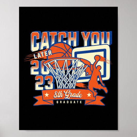 Poster 8e année de basket-ball 2023 collège (Devant)