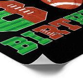 Poster 8e Anniversaire Football Thème 8 Anniversaire Foot (Coin)