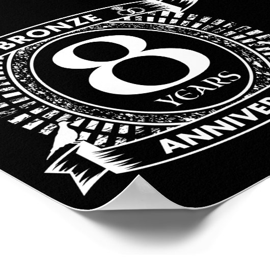 Poster 8E anniversaire mariage bronze (Coin)