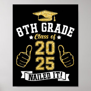 Poster 8e Grade Cl De 2025 Clôturé Il Étudiants De Gradua