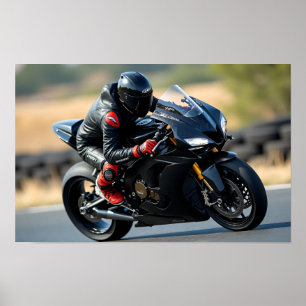 Poster 8K MotoGP Elite : Superbike numérique à grande vit