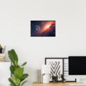 Poster 8K Multiverse Horizons : Voie lactée et dimensions (Bureau à domicile)