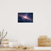 Poster 8K Multiverse Horizons : Voie lactée et dimensions (Cuisine)
