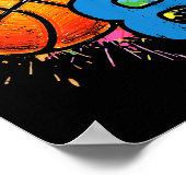 Poster 8th Birthday Basketball 8 Year Old Bday Srts Boys  (Coin)