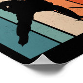 Poster 8th Birthday Retro Ice Hockey 8 Years Old Boy Girl (Coin)