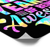 Poster 8th Birthday Tie-dye 8 Year Of Being Awesome  (Coin)