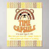 Poster 8x10 Heure Capsule Boho Ours des bois Boho Anniver (Devant)