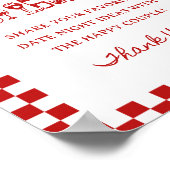 Poster 8x10" manuscrit Wavy Border Date Idées de nuit (Coin)