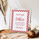 Poster 8x10" manuscrit Wavy Border Date Idées de nuit