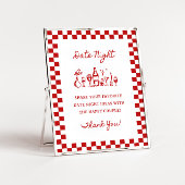 Poster 8x10" manuscrit Wavy Border Date Idées de nuit