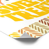 Poster 8x10 Sweets Boho Woodland Fox Anniversaire Dessert (Coin)