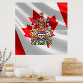 Poster [900] Armoiries du Canada [3D] (Cuisine)
