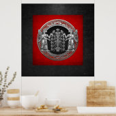 Poster [900] Deux Ninurtas d'argent avec arbre de vie (Cuisine)