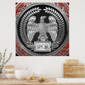 Poster [901] Aigle impérial romain argenté (Cuisine)