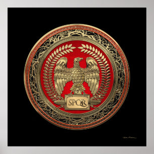 Poster [901] Aigle impérial romain d'or